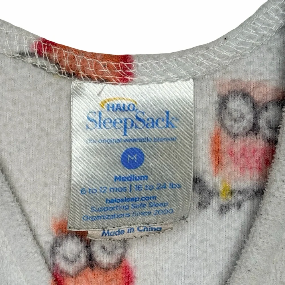 Halo Owl Print Fleece Sleepsack‎